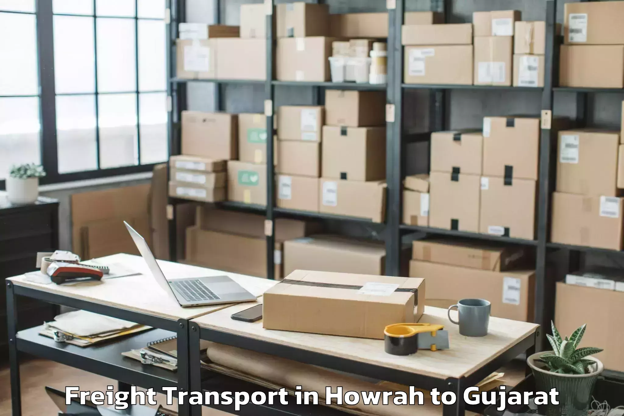 Top Howrah to Gujarat National Law Universit Freight Transport Available